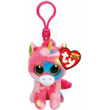 TY Beanie Boos - FANTASIA the Unicorn (Glitter Eyes) (Plastic Key Clip)