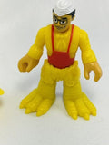 Imaginext 3 Piece Set Chicken Suit Guy Figure Series 6 Fisher Price Mini Costume