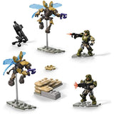 Bundle of 2 |Mega Construx Halo (Spartans Vs Skirmishers & UNSC Marine Defense) Construction Action Figure Sets
