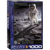 Bundle of 2 |EuroGraphics Walk on The Moon Puzzle (1000-Piece) + Smart Puzzle Glue Sheets