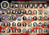 Bundle of 2 |EuroGraphics US Presidents Box 1000-Piece Puzzle + Smart Puzzle Glue Sheets