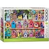Bundle of 2 |EuroGraphics Home Tweet Home 1000-Piece Puzzle + Smart Puzzle Glue Sheets