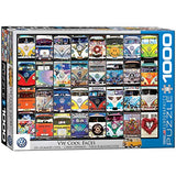 Bundle of 2 |EuroGraphics VW Cool Bus (1000-Piece) Puzzle + Smart Puzzle Glue Sheets