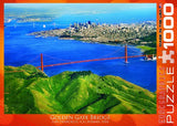 Bundle of 2 |EuroGraphics Golden Gate Bridge, California Puzzle (1000-Piece) + Smart Puzzle Glue Sheets