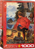 Bundle of 2 |RCMP Morning Campfire 1000-Piece Puzzle + Smart Puzzle Glue Sheets