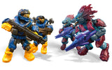 Bundle of 2 |Mega Construx Halo (Spartans Vs Skirmishers & UNSC Marine Defense) Construction Action Figure Sets