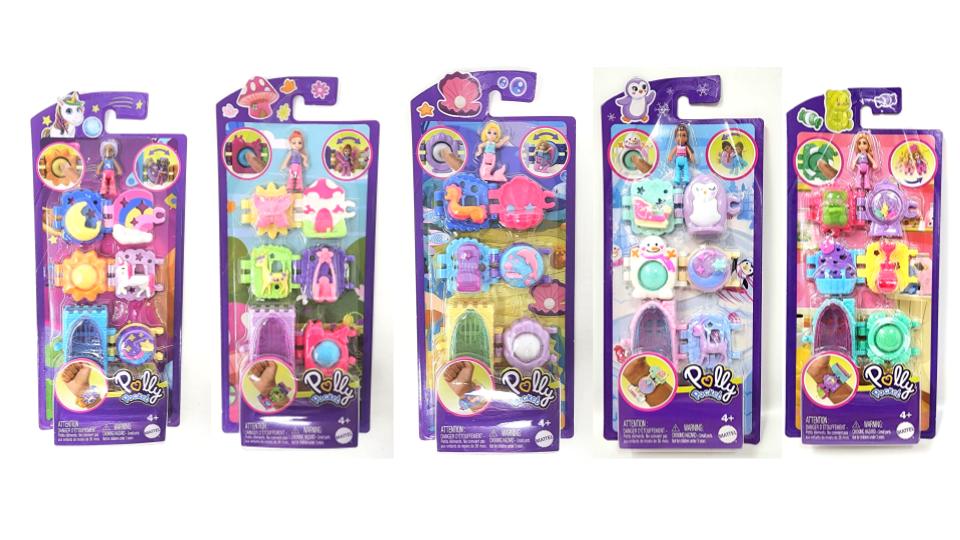 Bundle of 5 |Polly Pocket Bracelet Treasures (HKV68, HKV69, HKV70, HRJ80 & HRJ81)