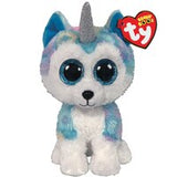 TY Beanie Boos - HELENA the UniHusky Dog (Glitter Eyes)(Regular Size - 6 inch)