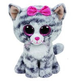 Ty Kiki Grey Cat Plush, Regular