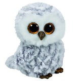 Ty Owlette the Grey Gray and White Owl Beanie Boos Stuffed Animal Plush Toy