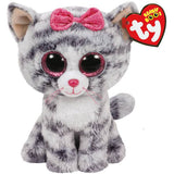 Ty Kiki Grey Cat Plush, Regular