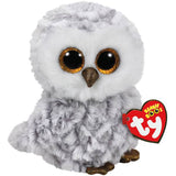 Ty Owlette the Grey Gray and White Owl Beanie Boos Stuffed Animal Plush Toy