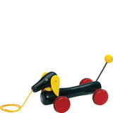 BRIO 20" Long Large Wooden Dachshund Pull-Along Toy w/ Moving Ears Head and Tail