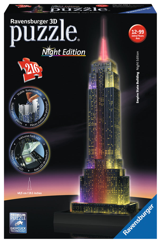 Ravensburger 3D Puzzles Empire State Building - Night Edition 12566