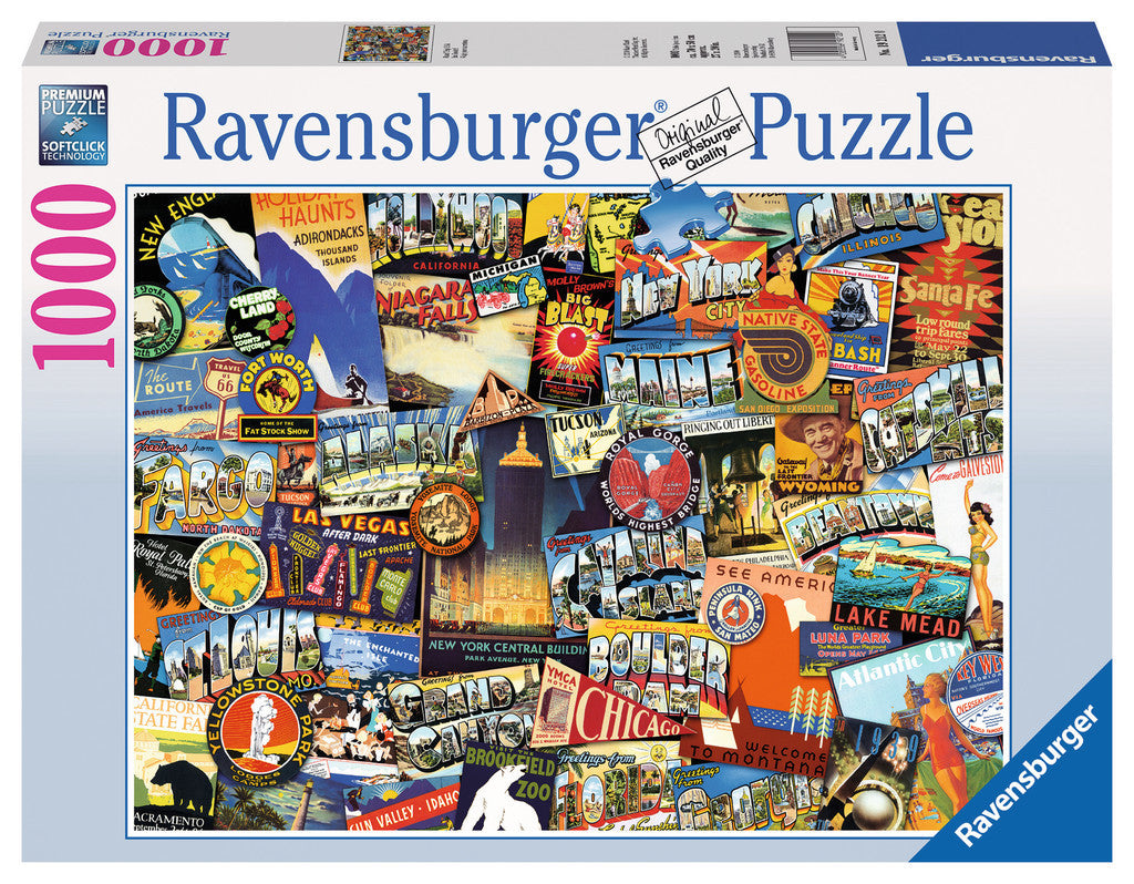 Ravensburger Adult Puzzles 1000 pc Puzzles - Road Trip USA 19212