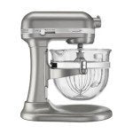 KitchenAid 6500 Series Slate Stand Mixer with Glass Bowl KSM6521XSR, 6 qt.