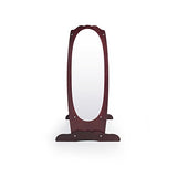 Guidecraft Dress Up Storage  Espresso: Kids' Costume Dresser, Armoire with Rack, Toy Bins and Full Mirror - Playroom Organizer, Children Room Furniture