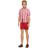 Barbie Ken 60th Anniversary Doll in Throwback Beach Look with Swimsuit & Sandals for Kids 3 to 8 Years Old