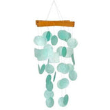 Woodstock Chimes C139 Asli Arts Collection Mini Capiz Chime, Aqua