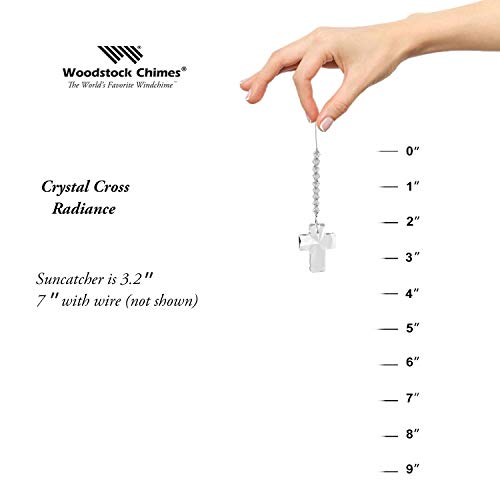Woodstock Chimes DDCRD Rainbow Makers Crystal Suncatcher, Cross - Radiance