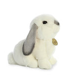 Aurora - Miyoni - 11" Lop Eared Rabbit with Grey Ears-Md.,White and Gray