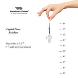 Woodstock Chimes DDCRA Makers Crystal Suncatcher, Cross - Rainbow