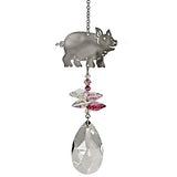 Woodstock Chimes CFPI Crystal Fantasy Suncatcher, Pig