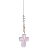 Woodstock Chimes DDCRO Rainbow Makers Crystal Suncatcher, Cross - Rose