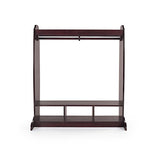 Guidecraft Dress Up Storage  Espresso: Kids' Costume Dresser, Armoire with Rack, Toy Bins and Full Mirror - Playroom Organizer, Children Room Furniture