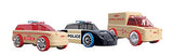 Automoblox Collectible Wood Toy Cars and Trucks—Mini S9 Police/X9 Fire/T900 Rescue 3-Pack (Compatible with other Mini and Micro Series Vehicles)