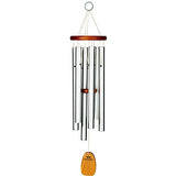 Woodstock Chimes AGSBS The Original Guaranteed Musically Tuned Chime, Sandblast Silver