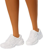 Barbie Fashionistas Doll with Long Rainbow Hair Wearing Sweatshirt Dress and Accessories, for 3 to 8 Year Olds