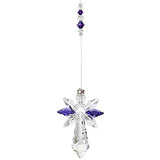 Woodstock Chimes CALRO Crystal Guardian Angel Suncatcher, Rose