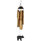 Woodstock Chimes CBASS The Original Guaranteed Musically Tuned Chime Asli Arts Collection, Medium, Half Coconut Bamboo - Bass