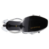 Dyeables Women's Shimmer Platform Sandal,Silver Mirror,11 B US