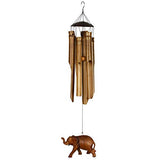 Woodstock Chimes Cele The Original Guaranteed Musically Tuned Chime Asli Arts Collection, Medium, Half Coconut Bamboo - Elephant