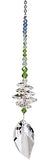 Woodstock Chimes CBSL Rainbow Makers Suncatcher, Crystal Brilliance Cascade - Spring Leaf