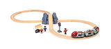 BRIO World - 33773 Railway Starter Set | 26 Piece Toy Train with Accessories and Wooden Tracks for Kids Age 3 and Up