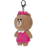 GUND LINE Friends Choco Bear Backpack Clip Plush Stuffed Animal, 5"