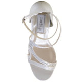 Touch Ups Fancy Women's White Platform Sandals 10.5 M