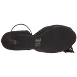 Touch Ups Women's Fantasy Platform Sandal,Black Satin,5.5 M US