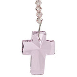 Woodstock Chimes DDCRO Rainbow Makers Crystal Suncatcher, Cross - Rose