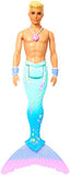 Barbie Dreamtopia Merman Doll, Approx. 12-Inch with Blue Rainbow Tail and Blonde Hair, for 3 to 7 Year Olds