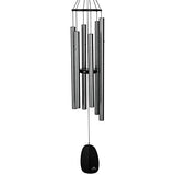 Woodstock Chimes BPLAS The Original Guaranteed Musically Tuned 44-Inch Bells of Paradise Wind Chime, Antique Silver