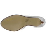 Dyeables Women's Tyra Peep-Toe Pump,White Satin,6.5 M US