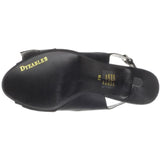 Dyeables Women's Faye Open-Toe Pump,Black Satin,6 B US