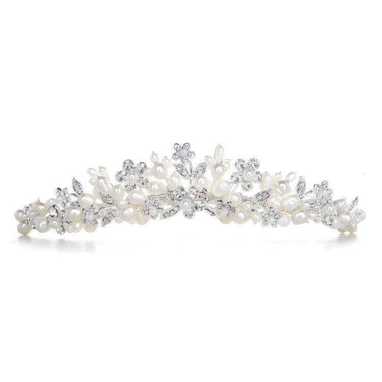 Bridal Tiara with Freshwater Clusters 3318T