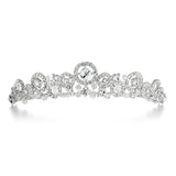Delicate Wedding Tiara with Austrian Crystal Sprays 3575T