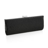 Chic Black Mesh Clutch Evening Purse 3740EB