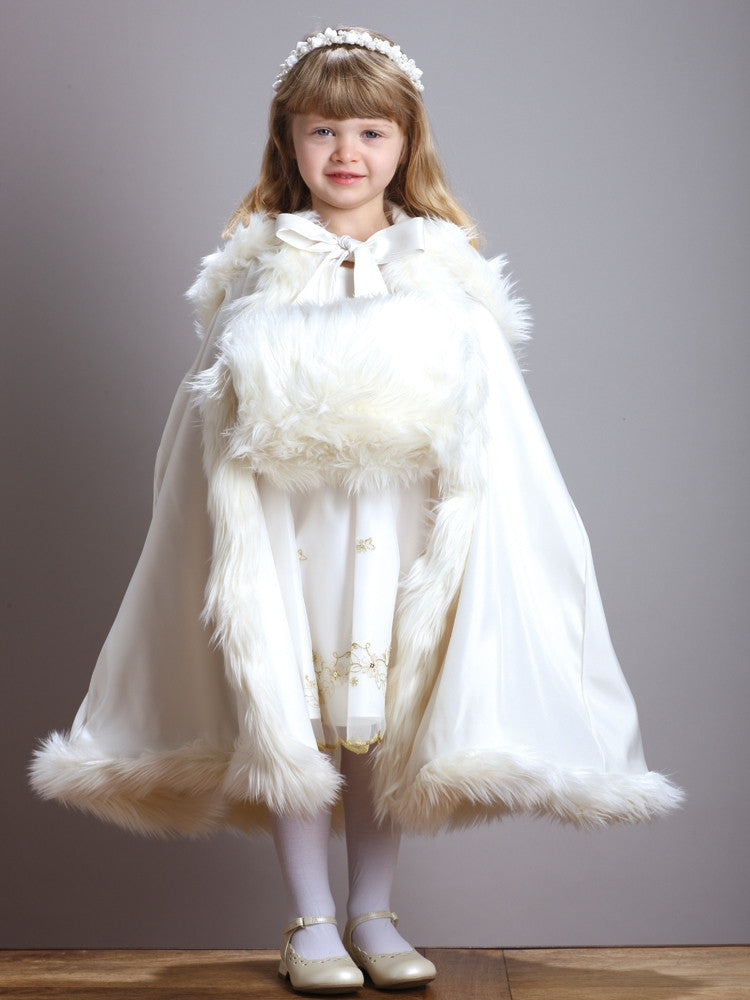 Children's Faux Angora Fur Hand Muff 3941M